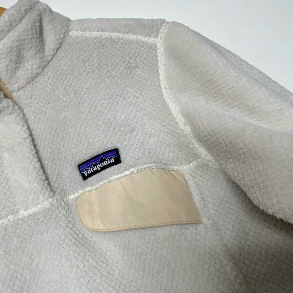 Patagonia Quarter Ivory Zip Fleece. Women’s Size Large. - Picture 4 of 6